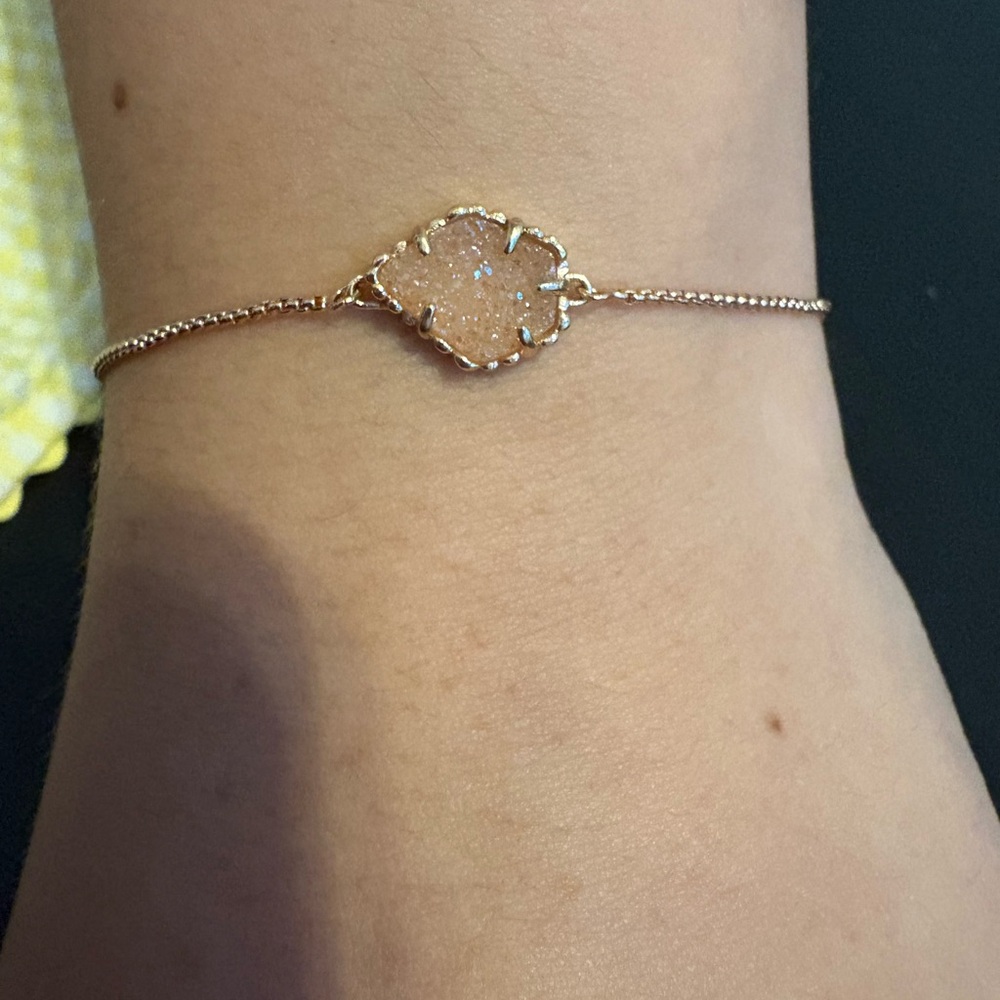 Kendra Scott Rose Gold Drusy Necklace - Picture 6 of 8